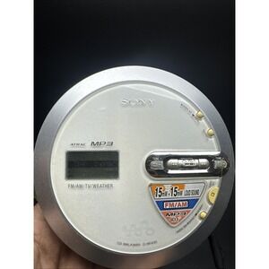 Sony MP3/ATRAC Portable CD Walkman Player AM/FM Weather (D-NF430/SM) Tested